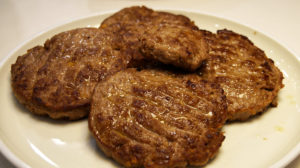 Burger Patty mit Rindfleisch