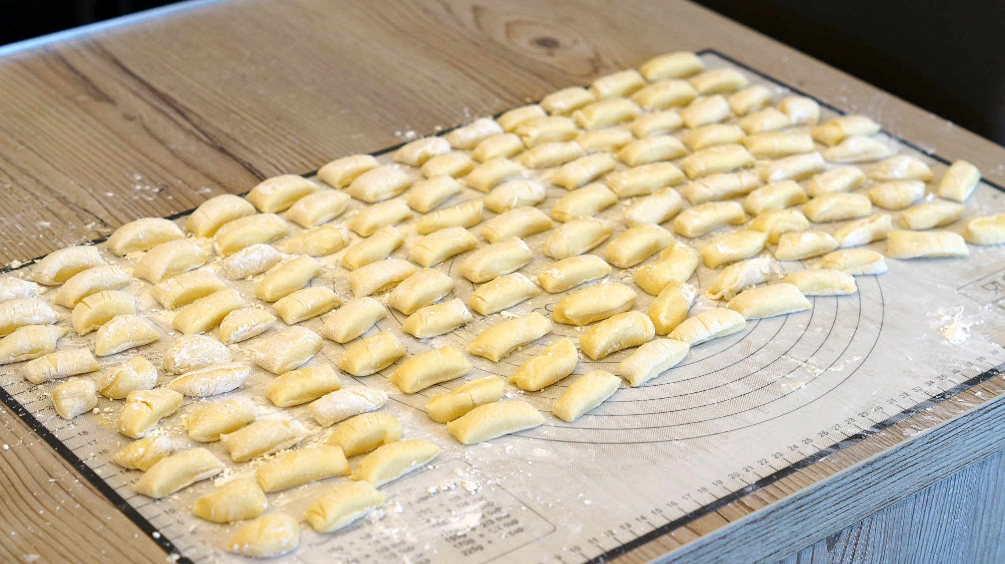 Gnocchi vorbereitet