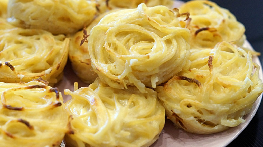 Spaghetti Käse Muffins