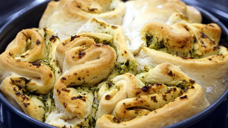 Knoblauch Faltenbrot - Freude am Leben